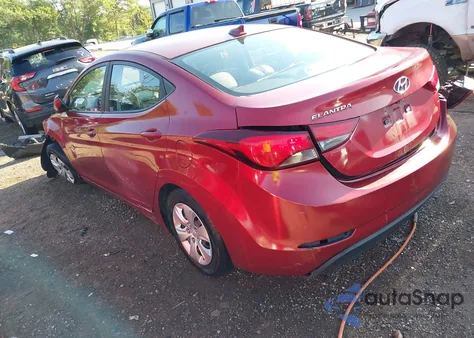 2016 Hyundai Elantra Se из США, поврежденный, VIN 5NPDH4AE5GH714067